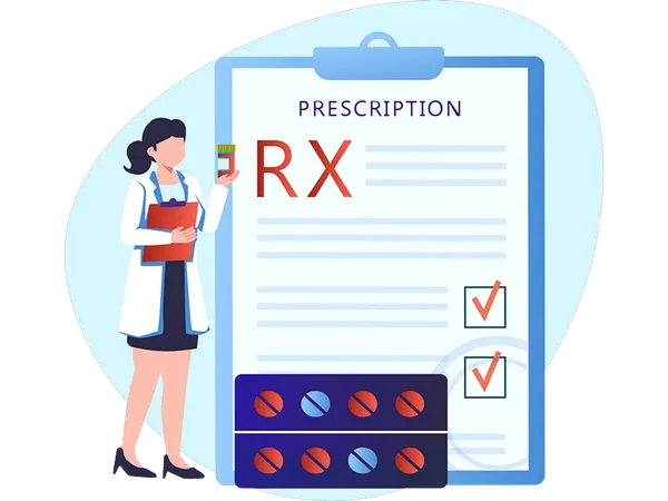 Medicine prescription  Illustration