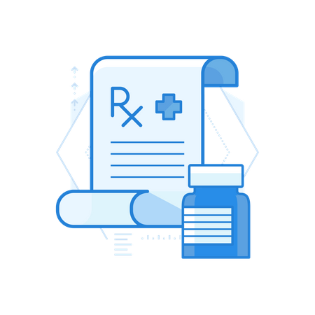 Medicine Prescription  Illustration