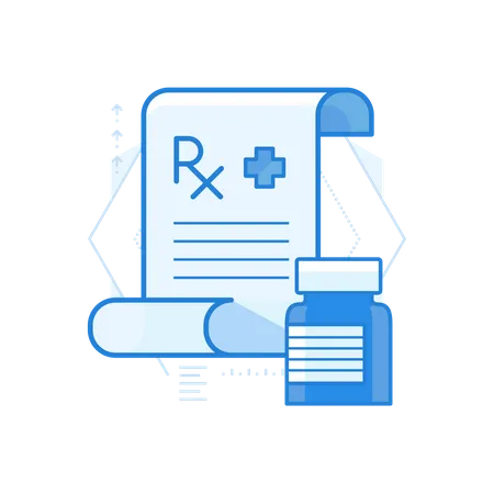 Medicine Prescription  Illustration