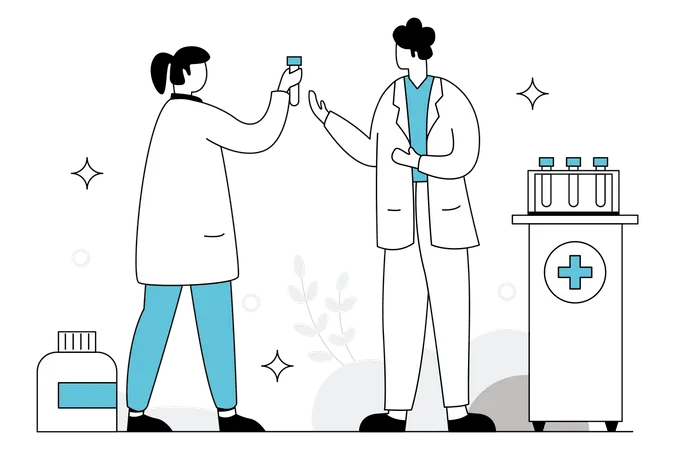 Medicine Research Illustration