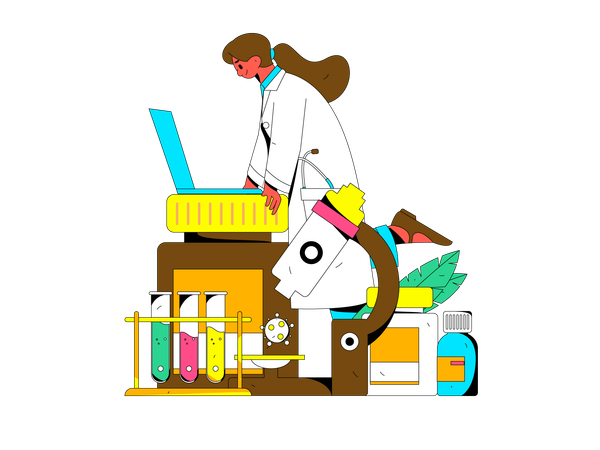 Medicine research  Illustration