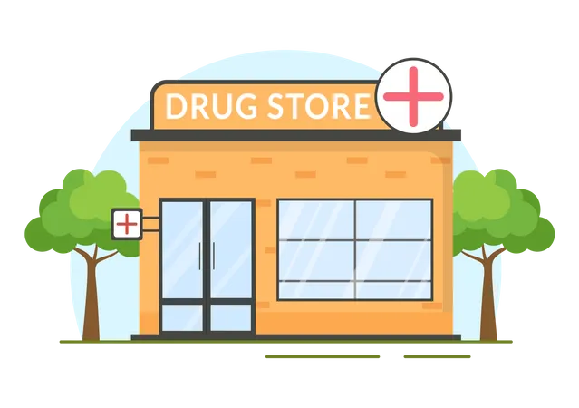 Medicine Store Illustration