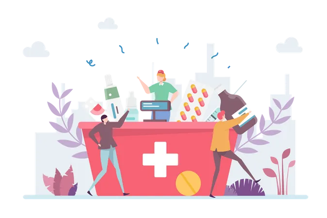 Medicine Store  Illustration