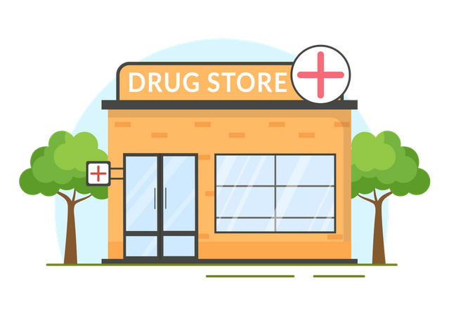 Medicine Store  Illustration