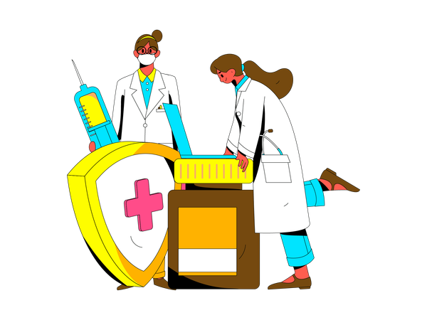 Medicine testing  Illustration