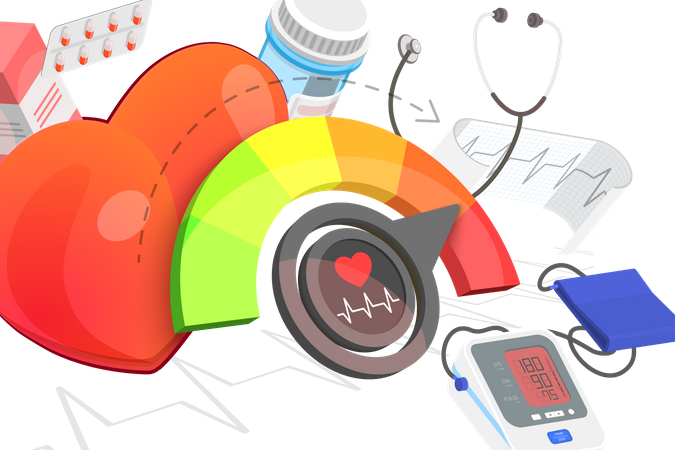 Medición de la presión arterial  Ilustración