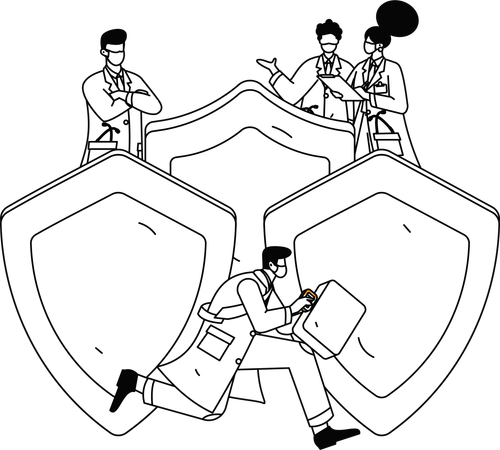 Mediclaim company provides support tom patients  Illustration