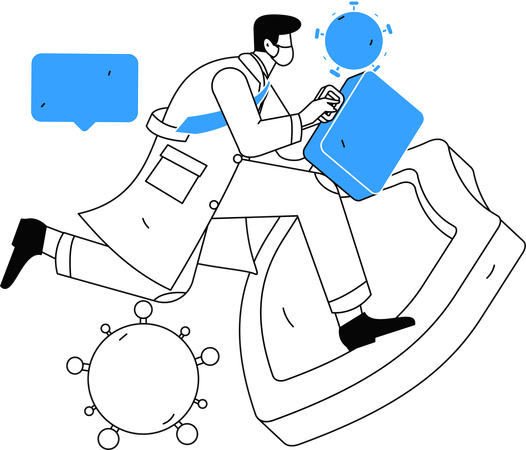 Mediclaim protects life of patients Illustration