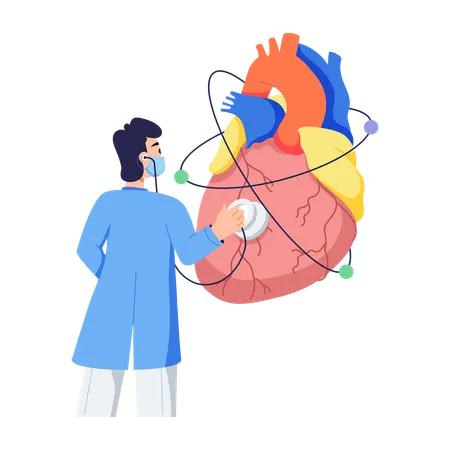 Médico Cardiologista  Ilustração