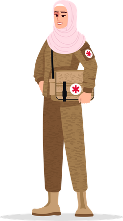 Médico de combate  Ilustração