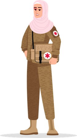 Medico de combate  Ilustración