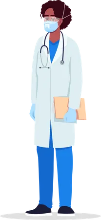Médico de enfermedades infecciosas  Ilustración
