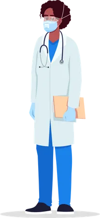 Médico infectologista  Ilustração