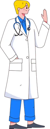 Médico Masculino  Ilustração