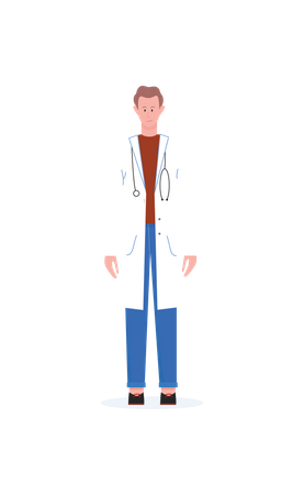 Médico Masculino  Ilustração