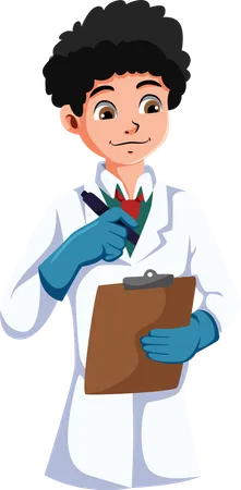 Médico masculino  Ilustração