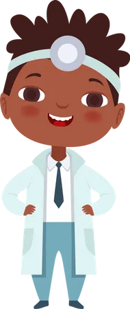 Medico de niños  Ilustración