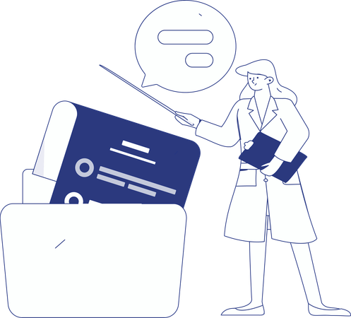 Médico on-line  Ilustração