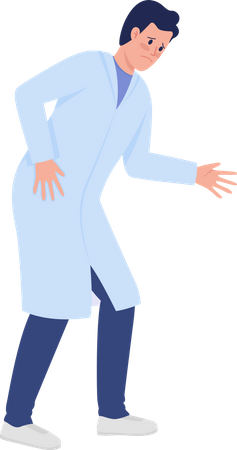 Médico preocupado  Illustration