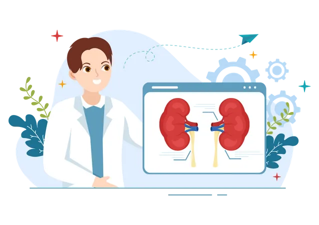 Medico renal  Ilustración