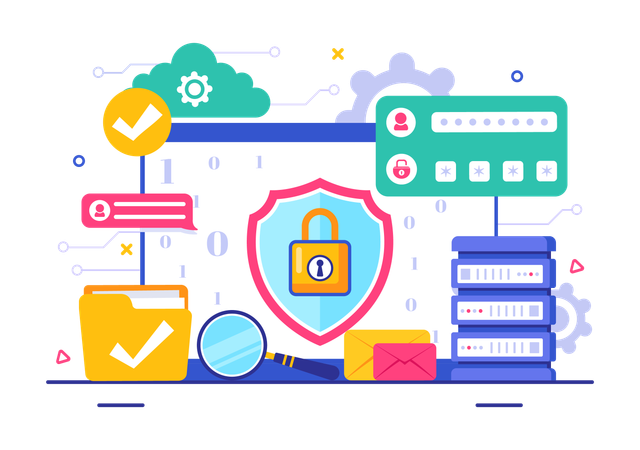 Medidas de protección de datos  Ilustración