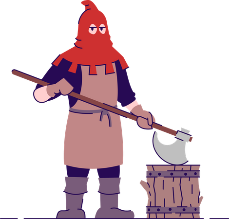 Medieval executioner  Illustration