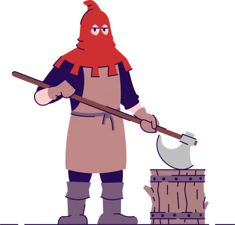 Medieval executioner  Illustration