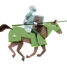 knight horse illustration