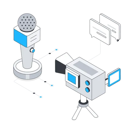 Medios de comunicación en masa  Ilustración