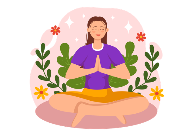 Meditação da Atenção Plena  Ilustração