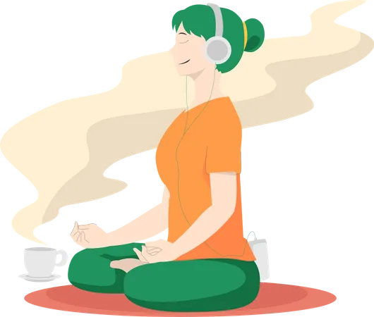 Meditación de fin de semana  Ilustración