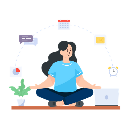 Meditation  Illustration