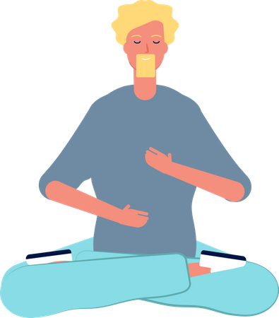 Meditation Pose  Illustration