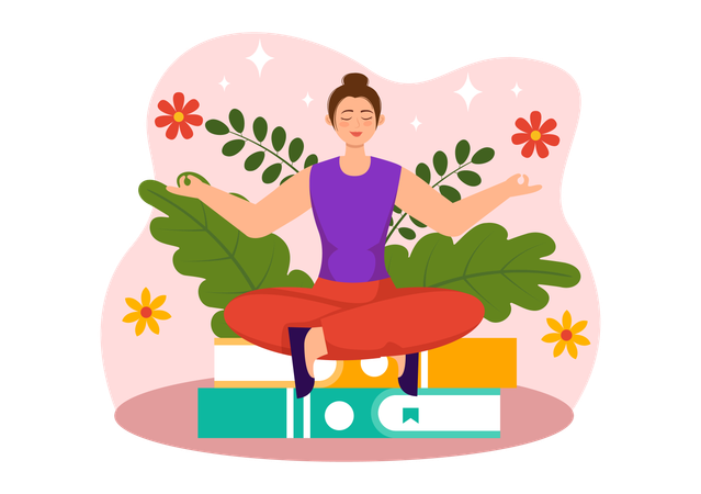 Meditation Practice  Illustration