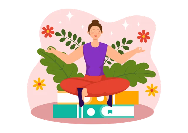 Meditation Practice  Illustration