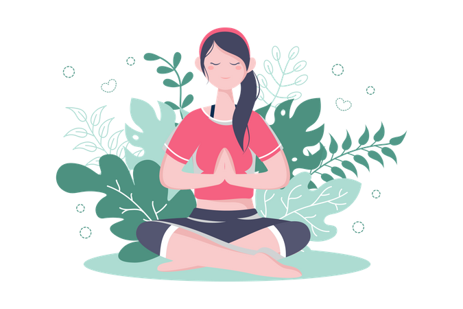 Meditation Practice  Illustration