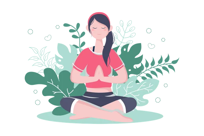 Meditation Practice  Illustration