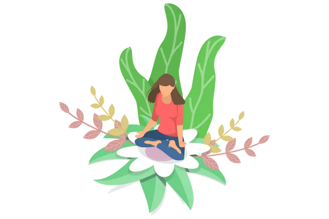 Meditation Therapy Illustration