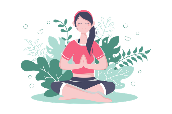 Meditationspraxis  Illustration