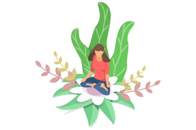 Meditationstherapie  Illustration