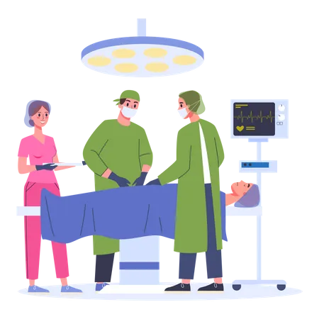 Medizinische Chirurgie  Illustration