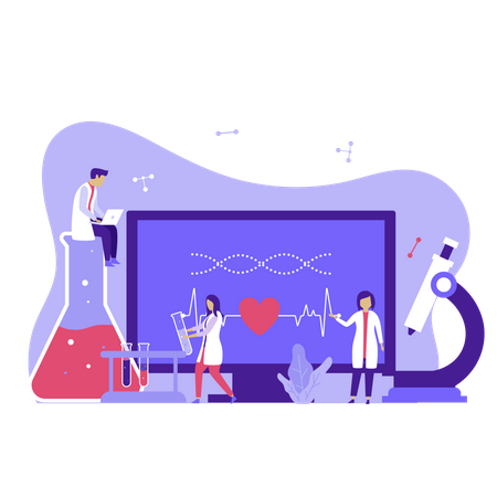 Medizinische Laborforschung  Illustration