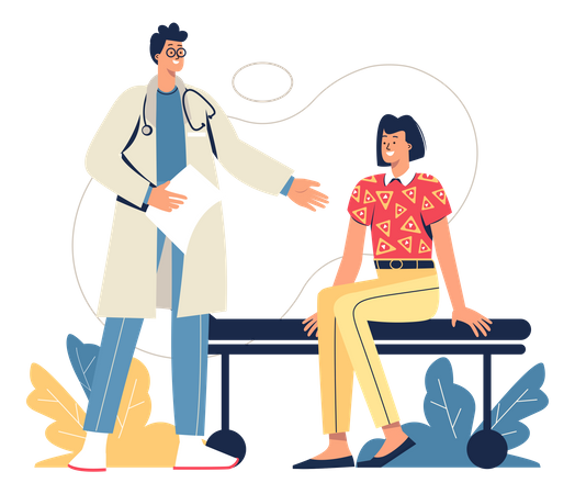 Medizinische Überprüfung  Illustration