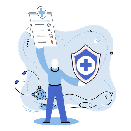 Medizinischer Gesundheitsbericht  Illustration
