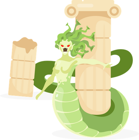 Medusa Gorgon  Illustration