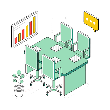 Meeting Room  Illustration