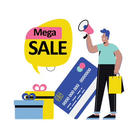 Mega Sale  일러스트레이션