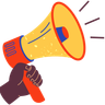 megaphone marketing illustration