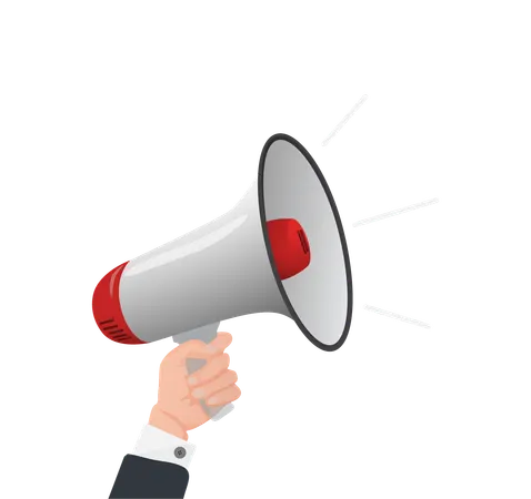 Megaphone Marketing  Illustration