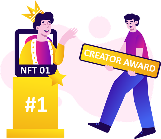 Nominés pour les meilleurs créateurs NFT  Illustration